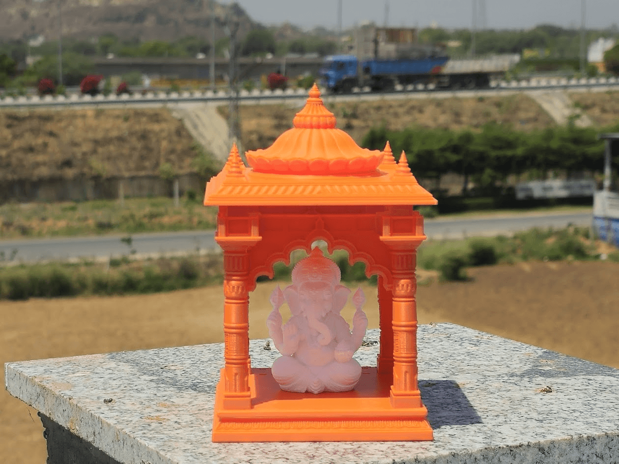 Temple pavilion with Ganesha